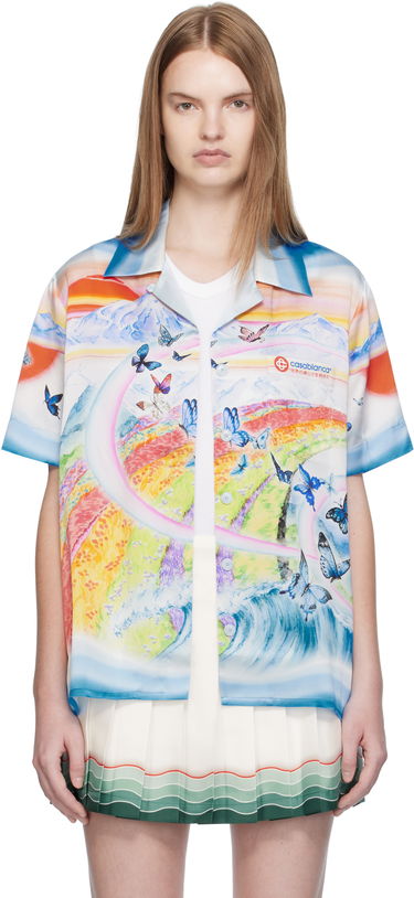 Košeľa Casablanca Casablanca Silk Resort Print Shirt Rôznofarebný | WPF25-SH-200-02, 0