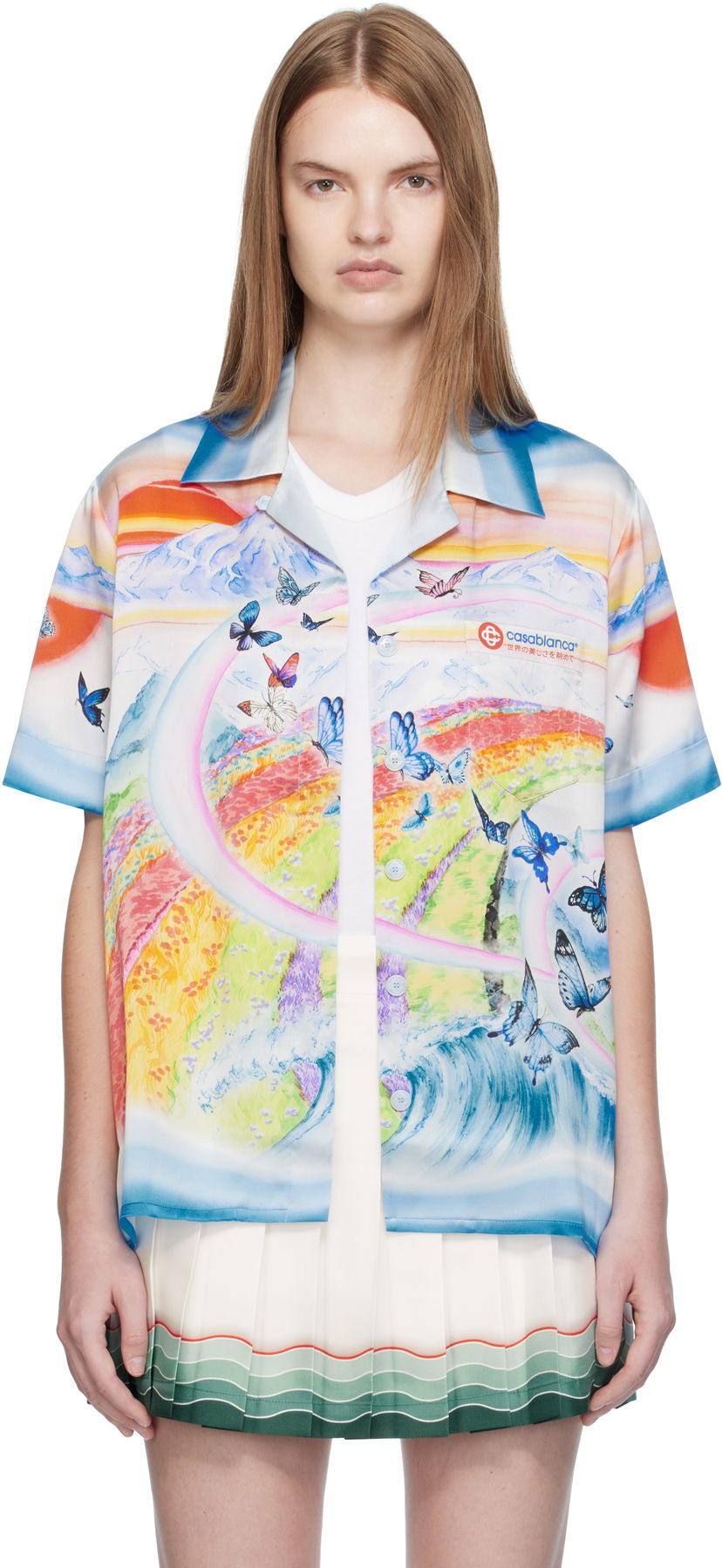 Košeľa Casablanca Casablanca Silk Resort Print Shirt Rôznofarebný | WPF25-SH-200-02