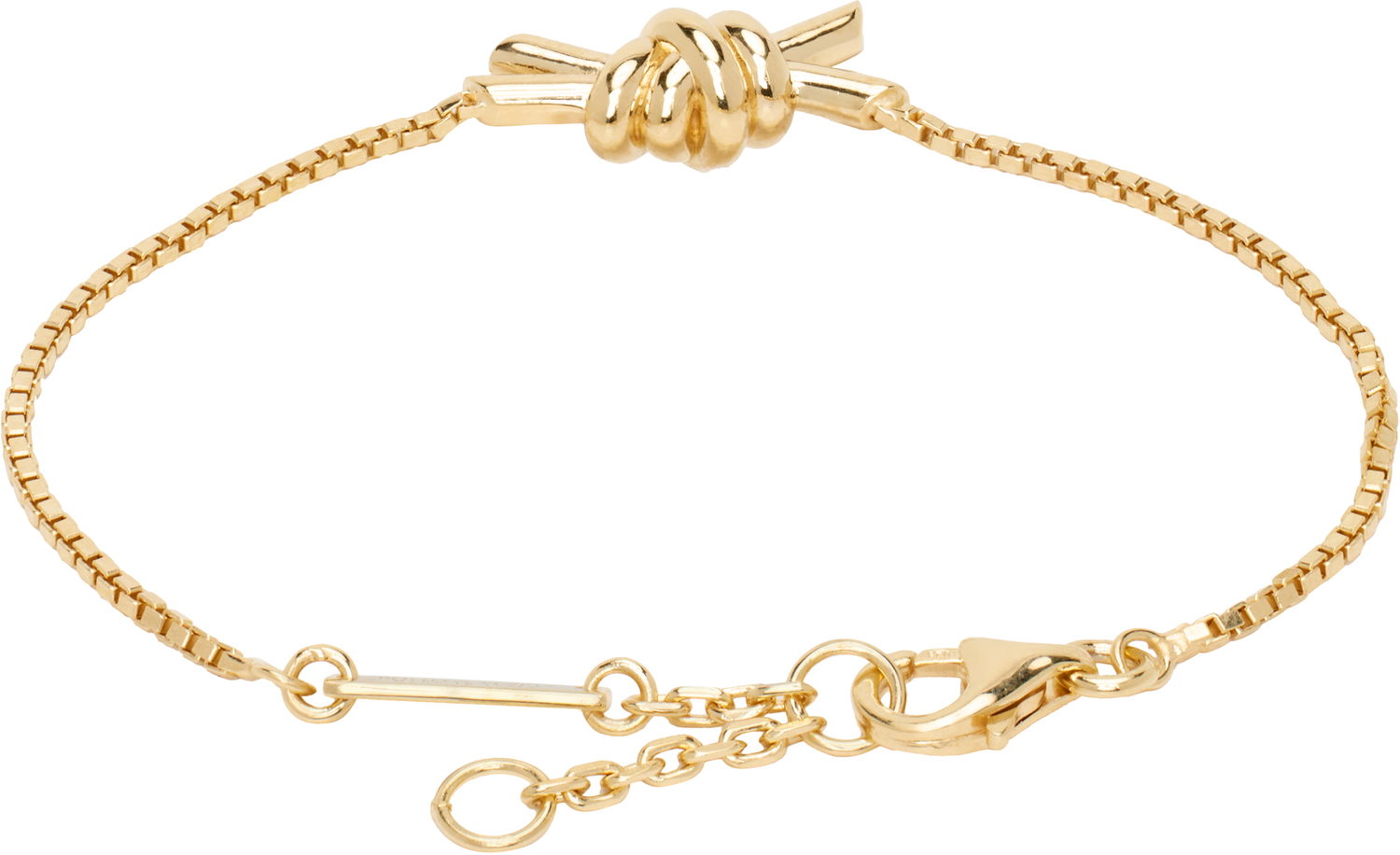 Náramok Bottega Veneta Knot Gold Bracelet Metalická | 815934 VAHU0, 1