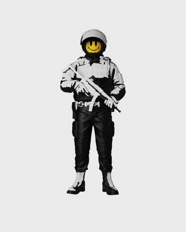 Home decor Medicom Toy Brandalism Riot Cop Statue Čierna | MED2407, 0