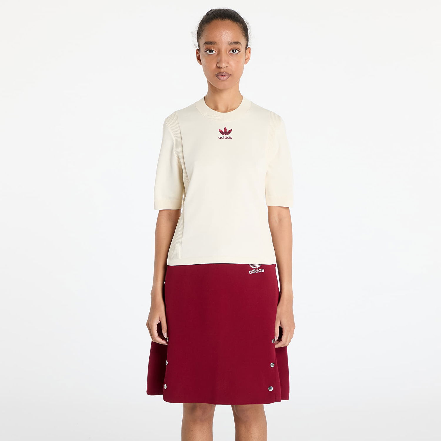 Tričko adidas Originals Wales Bonner x Knit Short Sleeve T-Shirt Biela | JL9587, 0