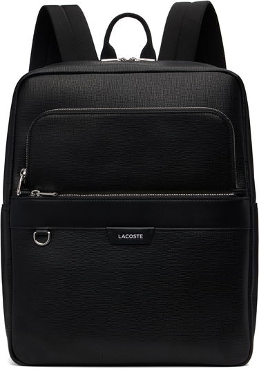 Batoh Lacoste Ossian Leather Backpack Čierna | NH5051OI_000, 0