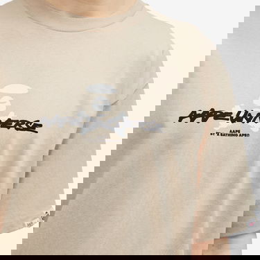 Tričko AAPE by A Bathing Ape AAPE Graffiti X-Bone Graphic T-Shirt Béžová | AAPTEM1564XXNBGE, 5