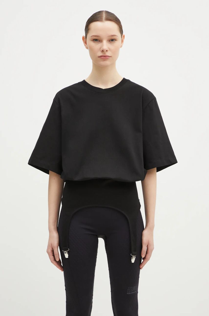 Tričko Fiorucci Suspender Belt T-Shirt Čierna | W01FMTSH263CJ01BK01, 0