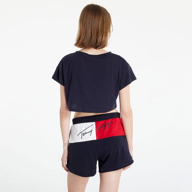 Crop Top Tommy Hilfiger Cropped T-shirt Navy | UW0UW03467-DW5, 3