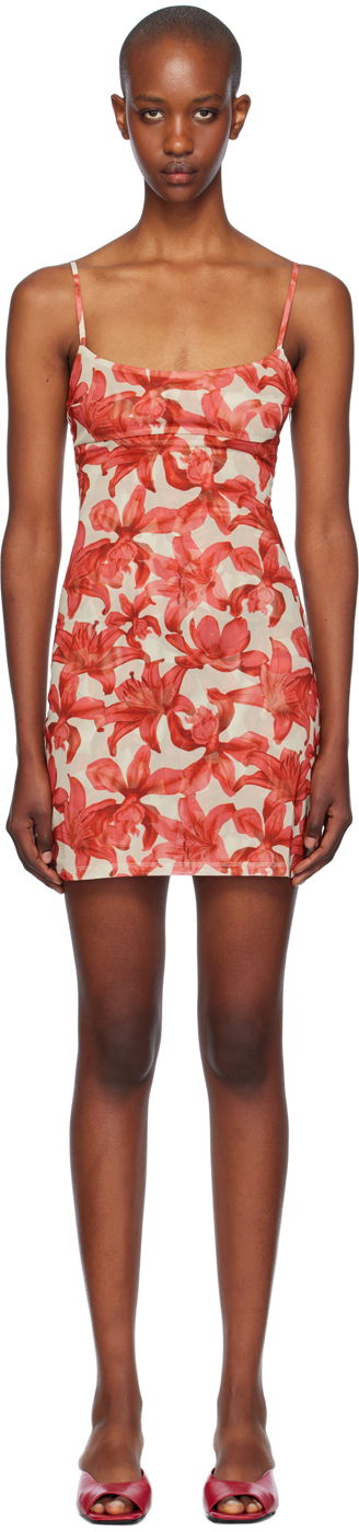 Šaty Miaou Miaou Anya Floral Print Mini Dress Červená | 5026PM1OAL, 0