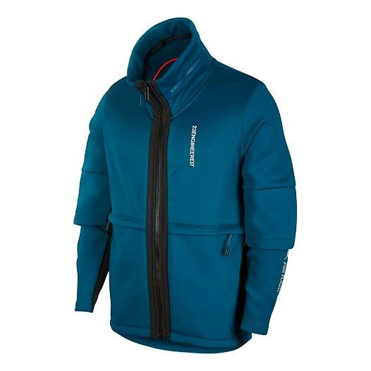 Bunda Jordan Jordan 23 Engineered Fleece Stand Collar Jacket Modrá | BQ5766-347