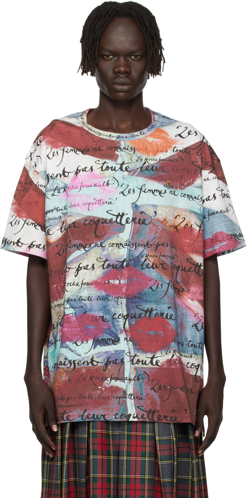 Tričko Vivienne Westwood Vivienne Westwood Oversized Graphic Print T-Shirt Rôznofarebný | 3G010018-J006F-