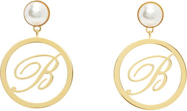 Náušnice Blumarine Blumarine Faux-Pearl Initial Earrings Metalická | P522W326A, 0