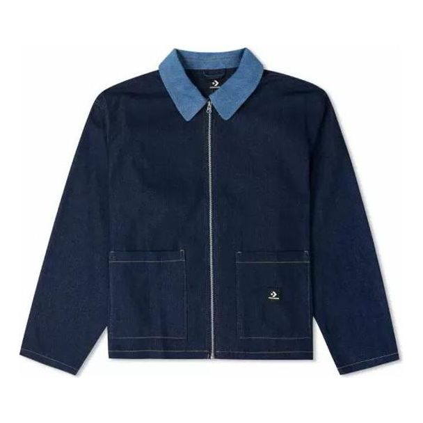 Bunda Converse Denim Shirt Jacket Modrá | 10024867-A01, 0