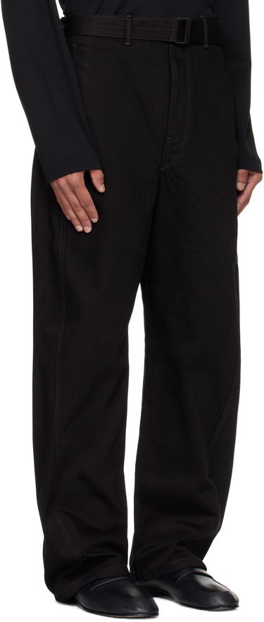 Džínsy LEMAIRE Lemaire Twisted Belted Jeans Čierna | PA326 LD1055, 4