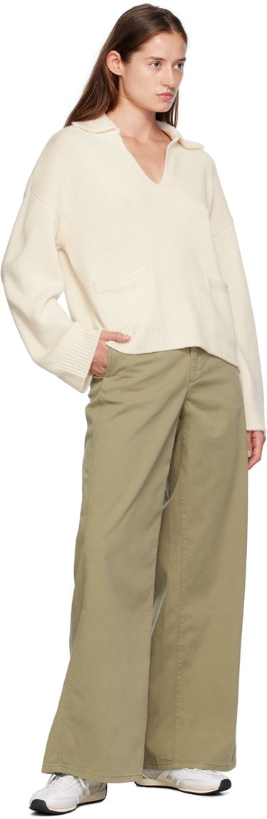 Sveter rag & bone rag & bone Danica Polo Sweater Biela | WAS24F003CA03, 3