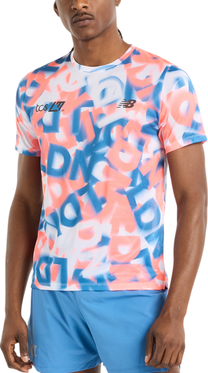 Tričko New Balance London Edition Printed Running T-Shirt Rôznofarebný | mt512-mlt, 0