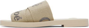 Starostlivosť o obuv CHLOÉ Chloé Woody Logo Slides Béžová | CHC25S188QT, 2