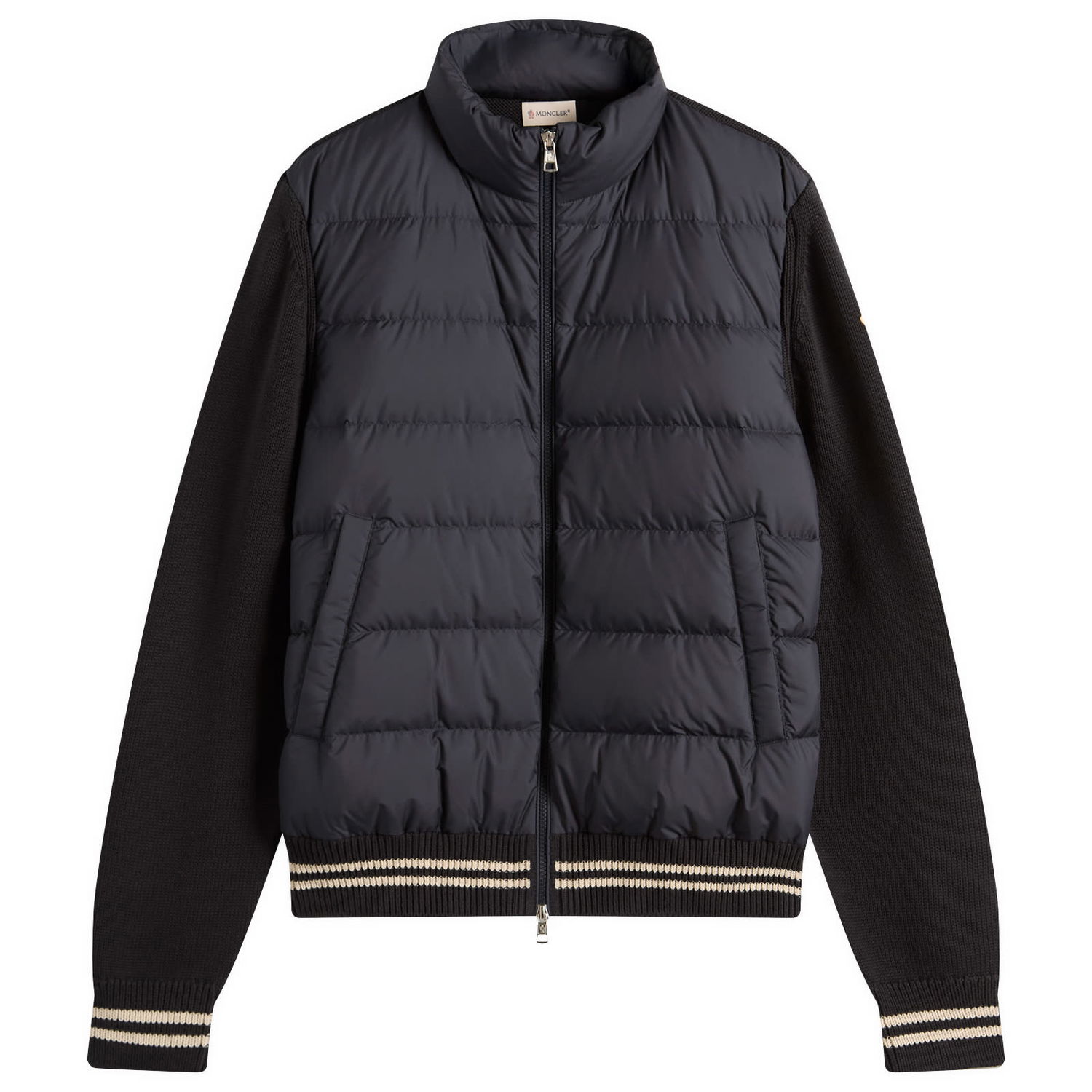 Bunda Moncler Hybrid Zip-Through Jacket, Size Large Čierna | 9B000-32-M1509-779, 0