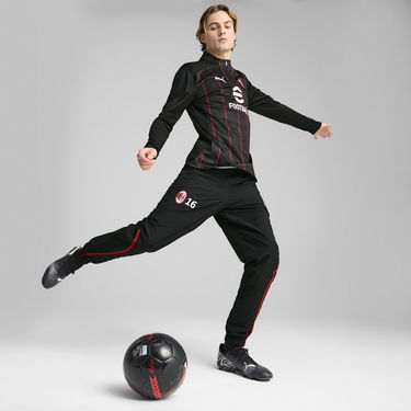 Sveter Puma AC Milan Men's Quarter-Zip Pre-Match Jersey Čierna | 779345_07, 2