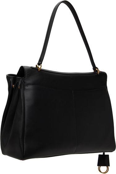 Tote bag Balenciaga Large Rodeo Leather Shoulder Bag Čierna | 789744 2AA4V, 2