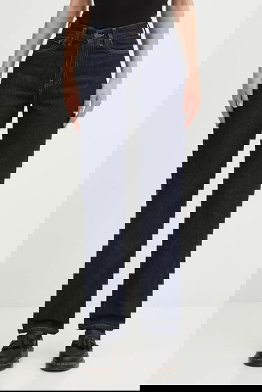 Džínsy Carhartt WIP Noxon Pant high waist straight leg Navy | I031920.102, 0