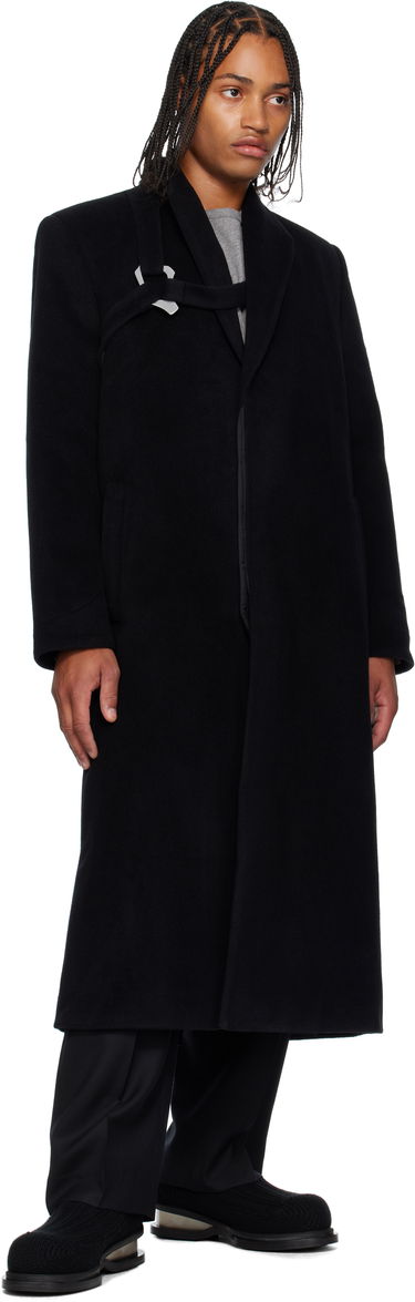 Kabáty HELIOT EMIL HELIOT EMIL Titan Wool Coat Čierna | AW25_M_01_013_BLK01, 3