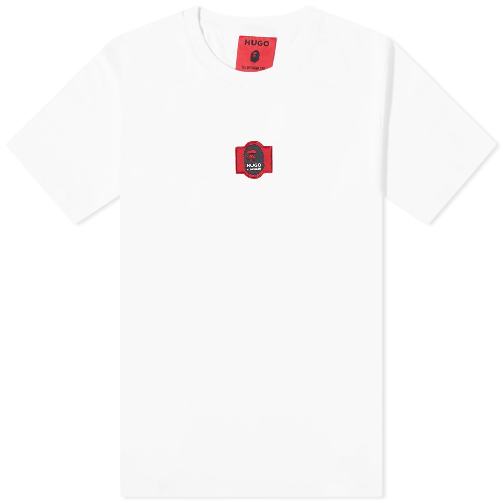Tričko BAPE Hugo x Mr Bathing Ape Logo Tee Biela | 007CSI231903C-WHT, 0