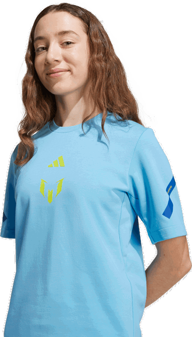 Tričko adidas Performance MESSI ZNE T-Shirt Modrá | KB2123, 3
