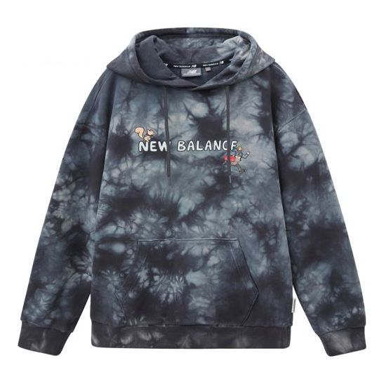 Mikina New Balance Tie Dye Dirty Crates Hoodie Modrá | NCA89023-BK