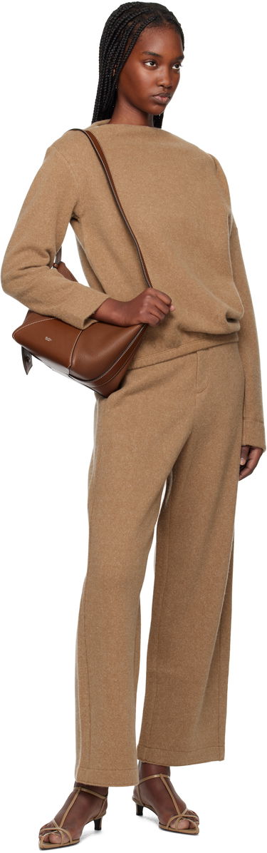 Nohavice Max Mara Max Mara Arca Wide-Leg Wool Trousers Hnedá | 2511781088600, 3