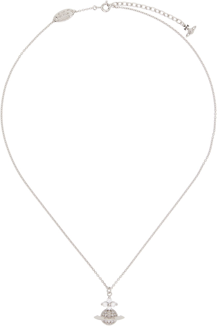 Náhrdelník Vivienne Westwood Tiziana Sparkling Orb Pendant Necklace Metalická | 630203GA-01P102-
