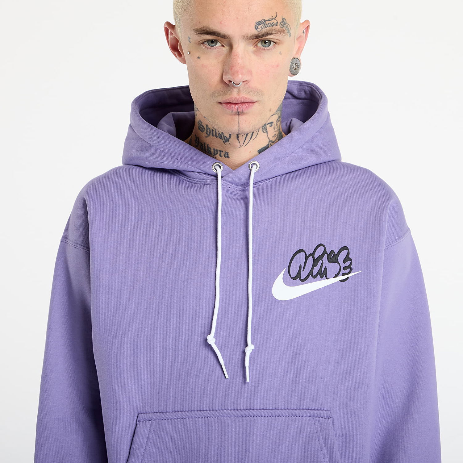 Mikina Nike Solo Swoosh Fleece Hoodie Fialová | IH4293-527, 1