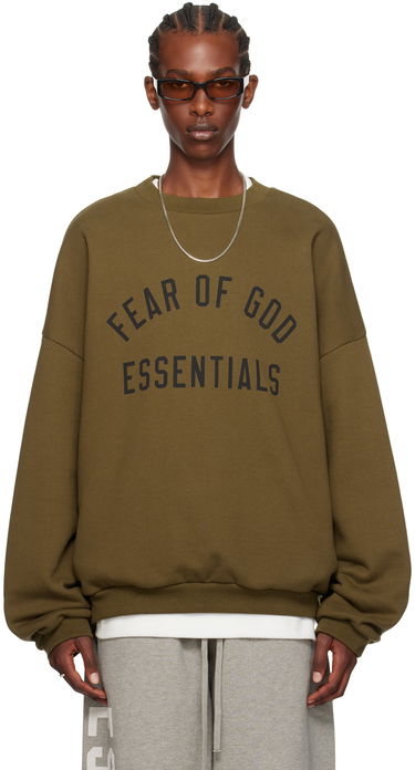 Sveter Fear of God Essentials Crewneck Sweatshirt Zelené | 192BT246264F, 0