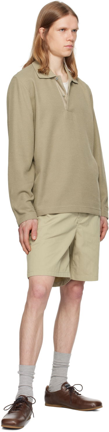 Polo tričko NORSE PROJECTS Norse Projects Ruben Double Face Long Sleeve Polo Zelené | N10-0214, 3