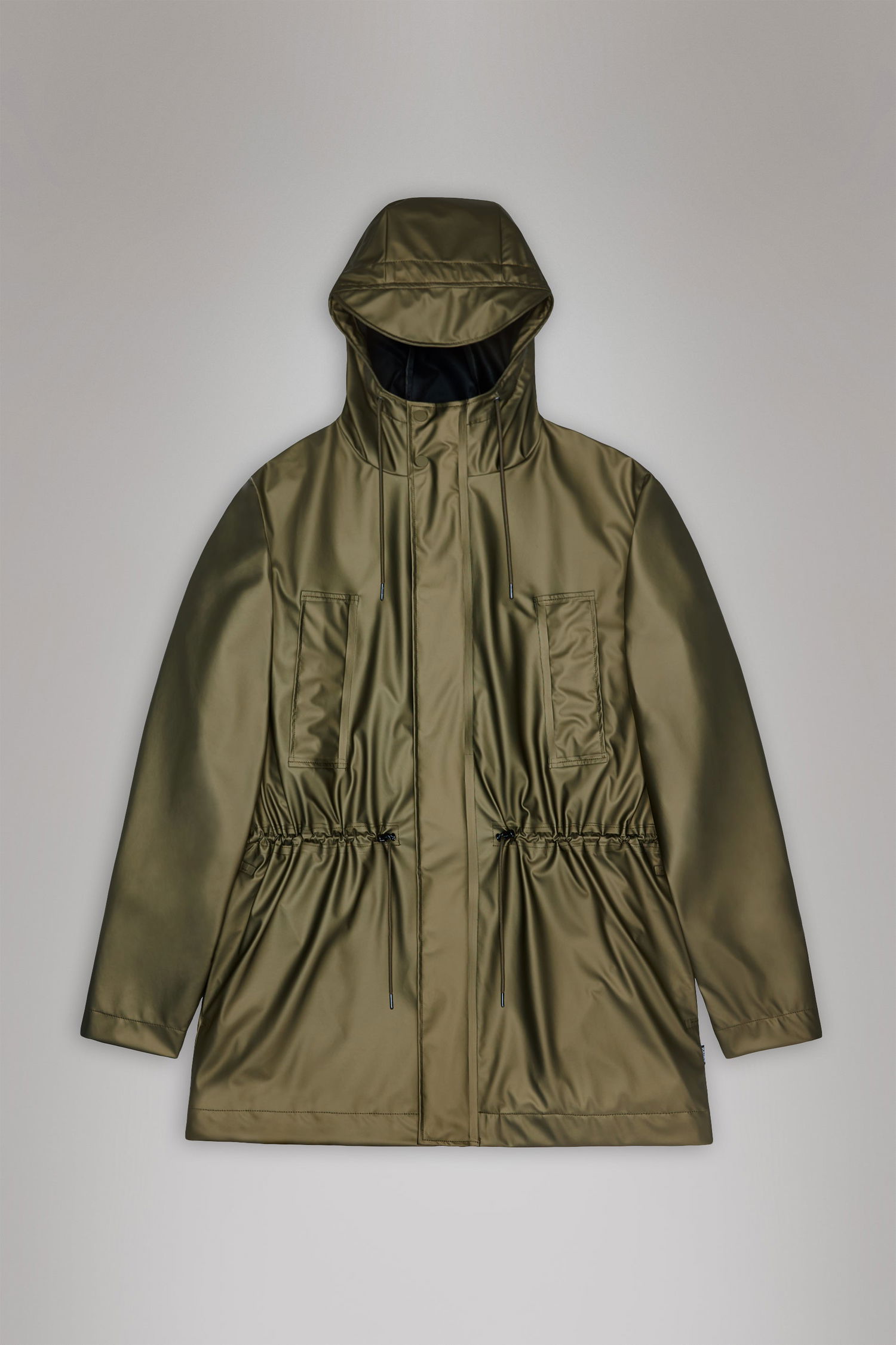 Pláštenka Rains Long Hooded Rain Jacket Zelené | 12110-105, 0