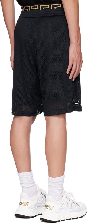 Šortky Versace Versace Greca Border Mesh Shorts Čierna | 1010426_1A07548, 2