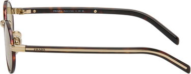 Slnečné okuliare Prada Iconic Metal Plaque Round Tortoiseshell Sunglasses Rôznofarebný | 0PR B56S 21E10R52 8056262504475, 2