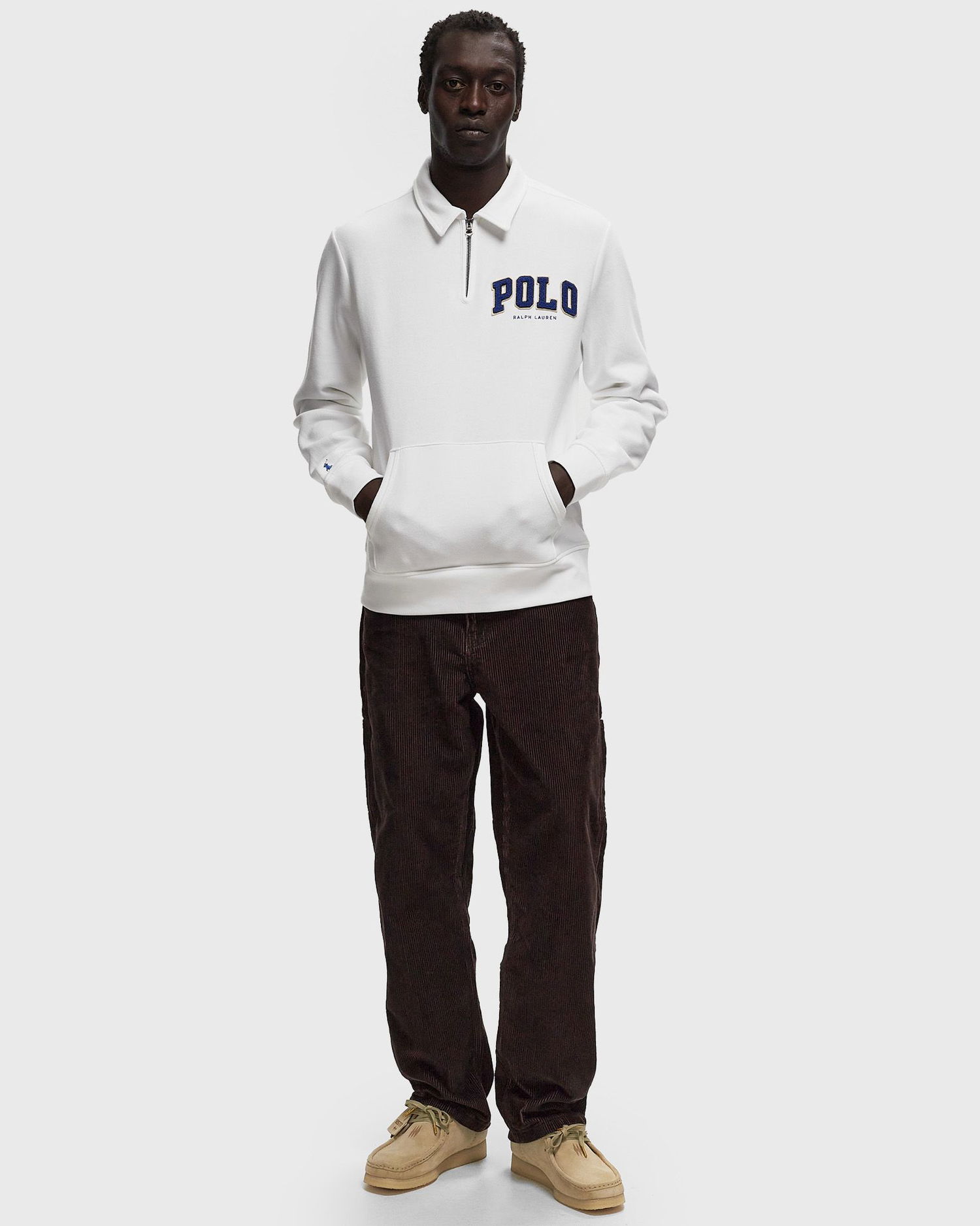 Mikina Polo by Ralph Lauren Quarter-Zip Sweatshirt Biela | 710959021002, 1