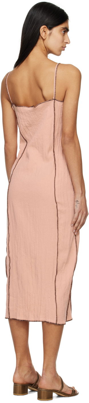 Šaty Baserange Maxi Linen Dress Ružová | DRSKS-LC-SP24, 2