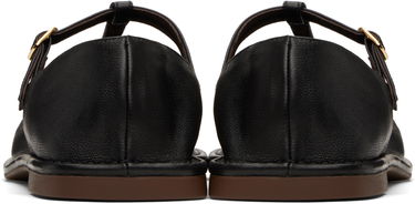 Tenisky a topánky The Row The Row Square T-Strap Ballerina Flats Čierna | F1599-SL3, 1