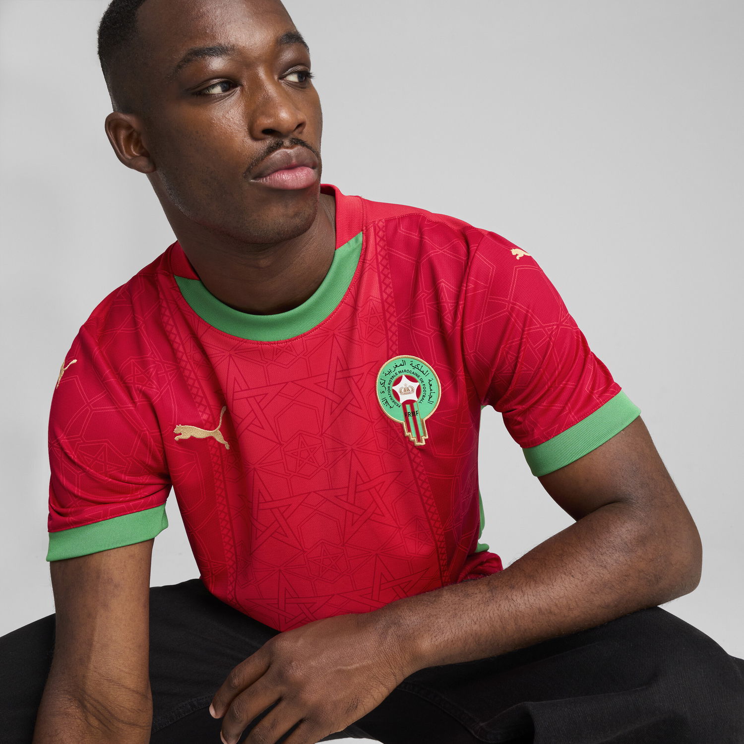 Tričko Puma Morocco 2025 Home Jersey Červená | 777696_01, 1