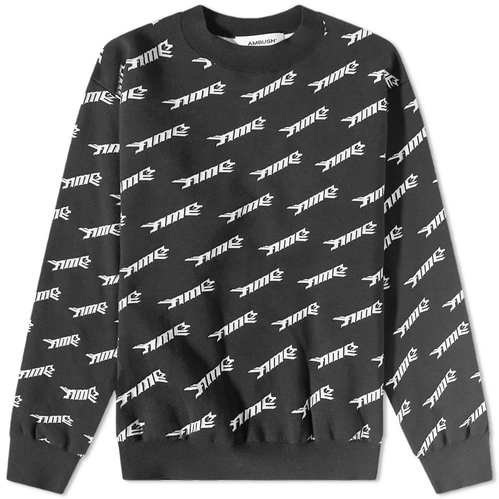 Mikina Ambush Logo Crew Knit Šedá | BMHE028S23KNI0011001, 0