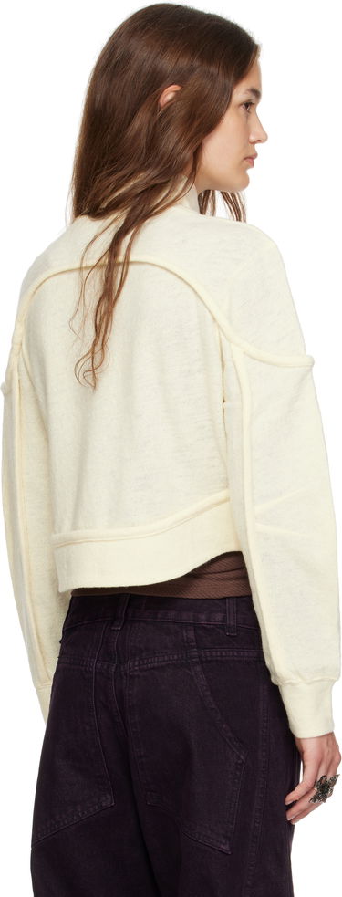 Sveter Eckhaus Latta Eckhaus Latta Pallas Turtleneck Biela | 1404-EL-PF25-M -, 2