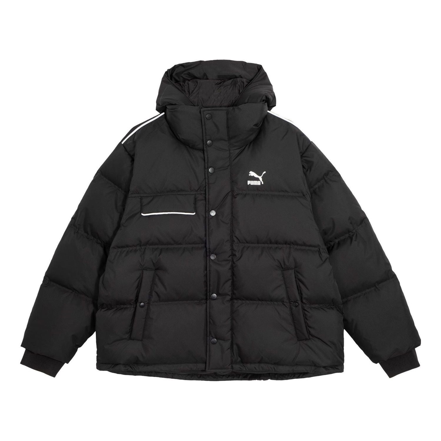 Prešívaná bunda Puma Winter Hooded Down Coat Čierna | 539230-01, 0