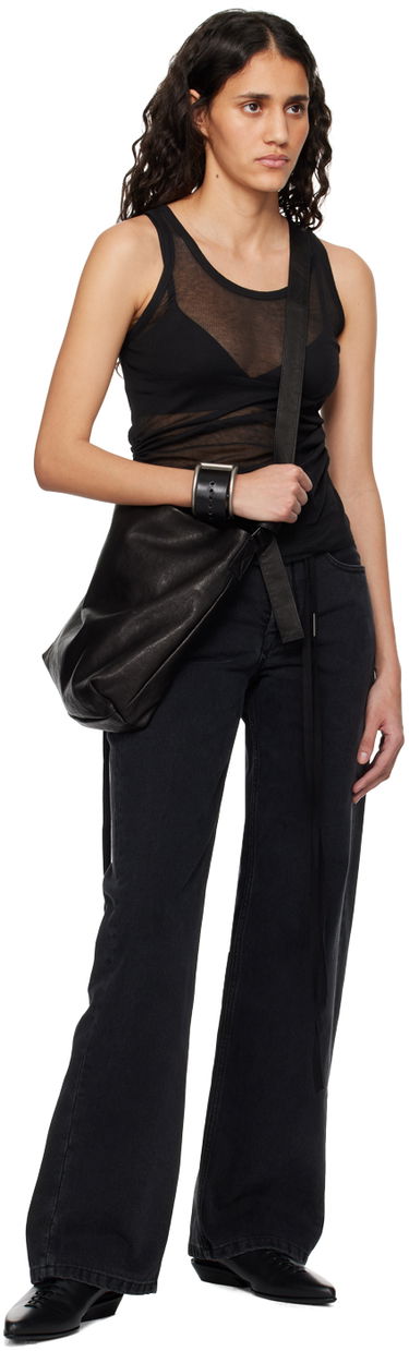 Oblečenie Ann Demeulemeester Ann Demeulemeester River Lace-Up Mules Čierna | 2401-W-F22-LT011-099, 4