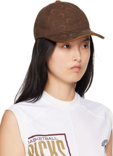 Šiltovka Marine Serre Marine Serre Moon Jacquard Twill Baseball Cap Hnedá | UHG049A CWOV0063, 3