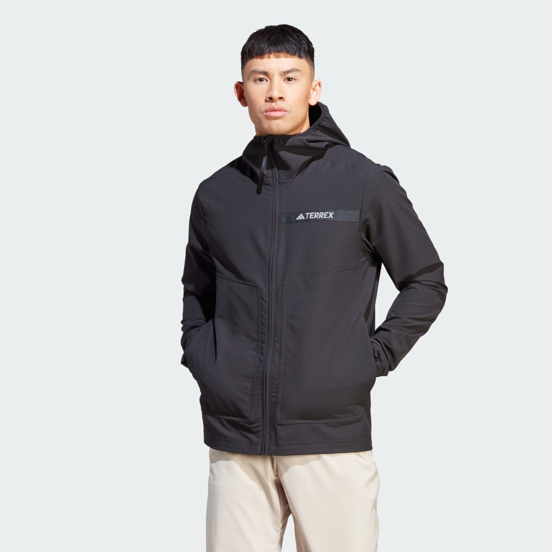 Bunda adidas Performance TERREX Multi Soft Shell Čierna | HZ4425, 0
