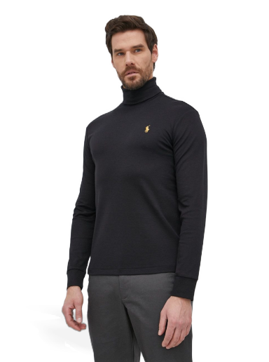 Mikina Polo by Ralph Lauren Roll Neck Cotton Sweatshirt Čierna | 710853205001