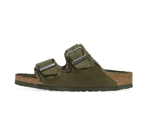 Lifestyle Birkenstock Arizona Shearling "Suede Leather Thyme" Zelené | 1025666/1025687
