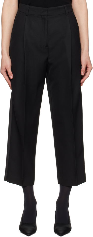 Nohavice TOTEME TOTEME Pleated Straight Trousers Čierna | 251-WRB0254-FB0026, 0