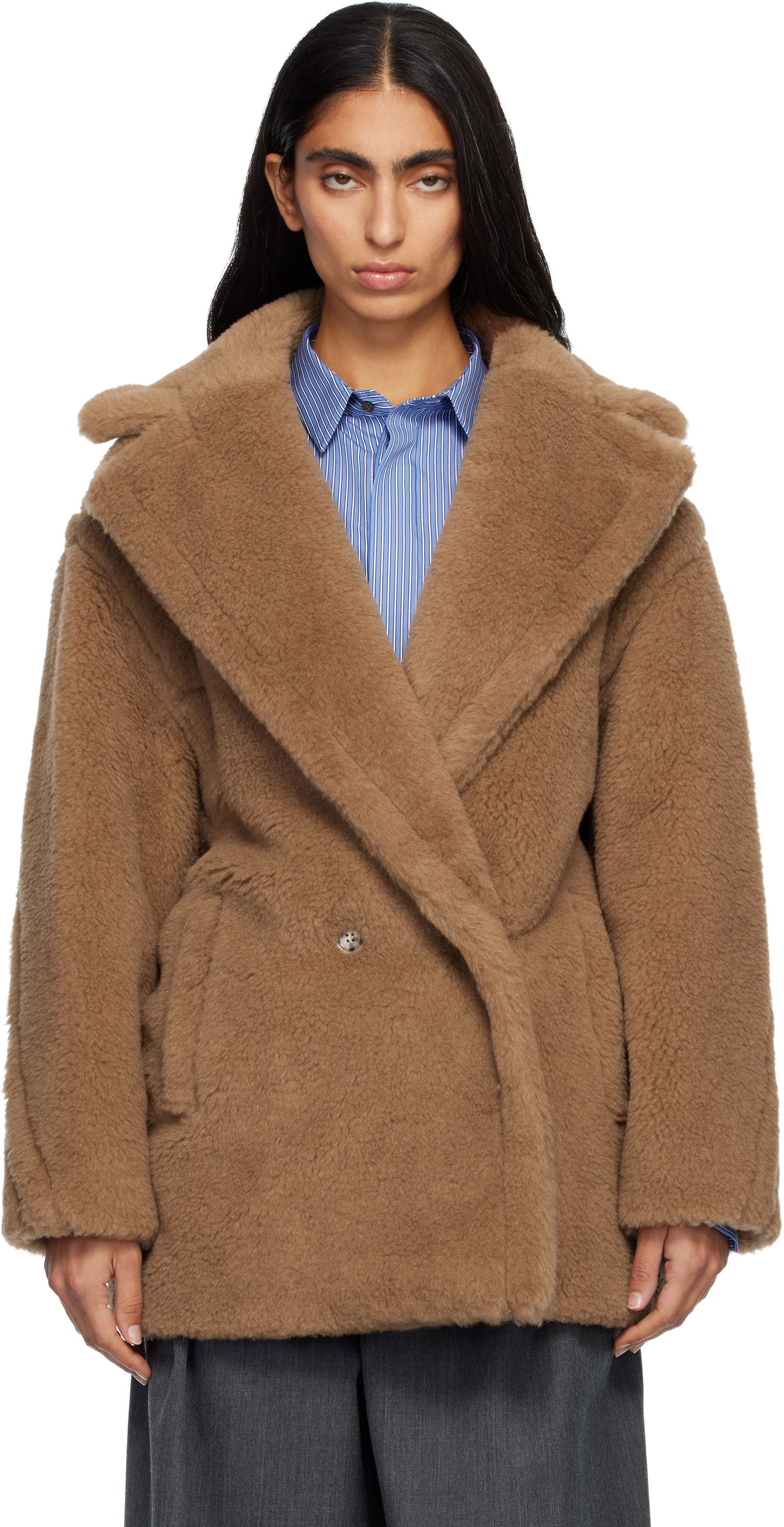 Kabáty Max Mara Dramma Teddy Bear Coat Béžová | 2521086022600, 0
