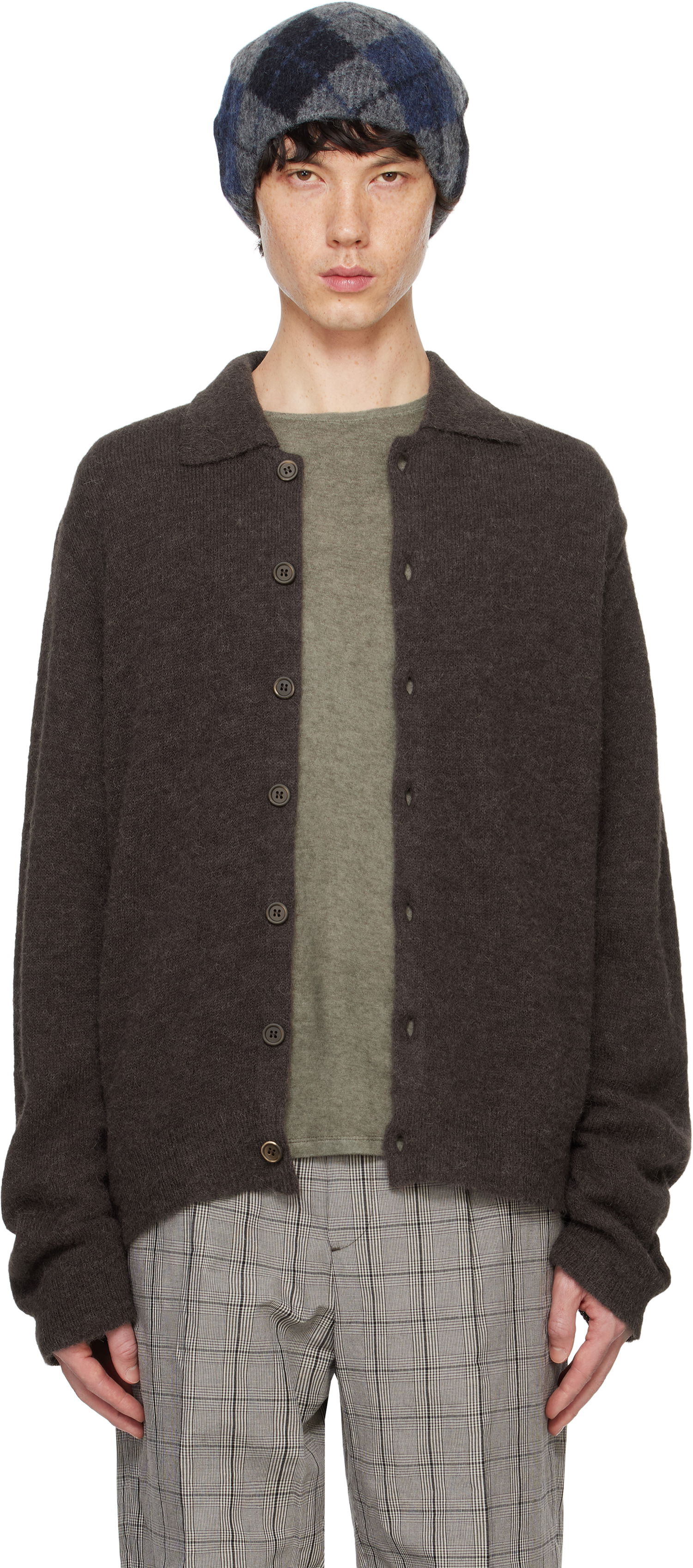 Sveter OUR LEGACY Cardigan Hnedá | M4243ES, 0