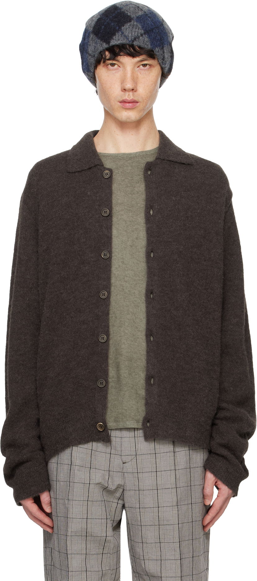 Sveter OUR LEGACY Cardigan Hnedá | M4243ES